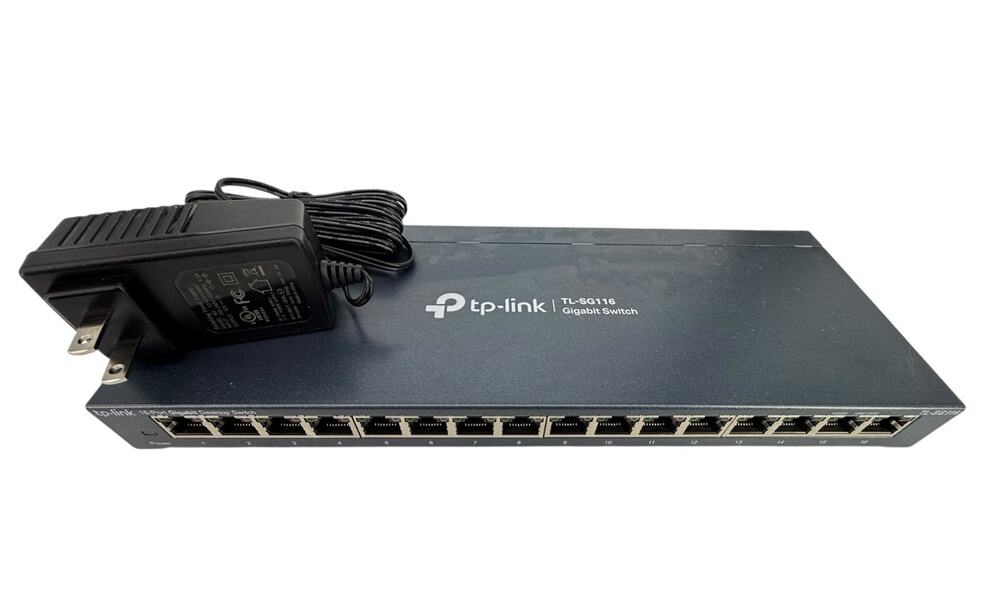TP-Link TL-SG116 16 Port Gigabit Switch Easy Smart Managed Plug & Play